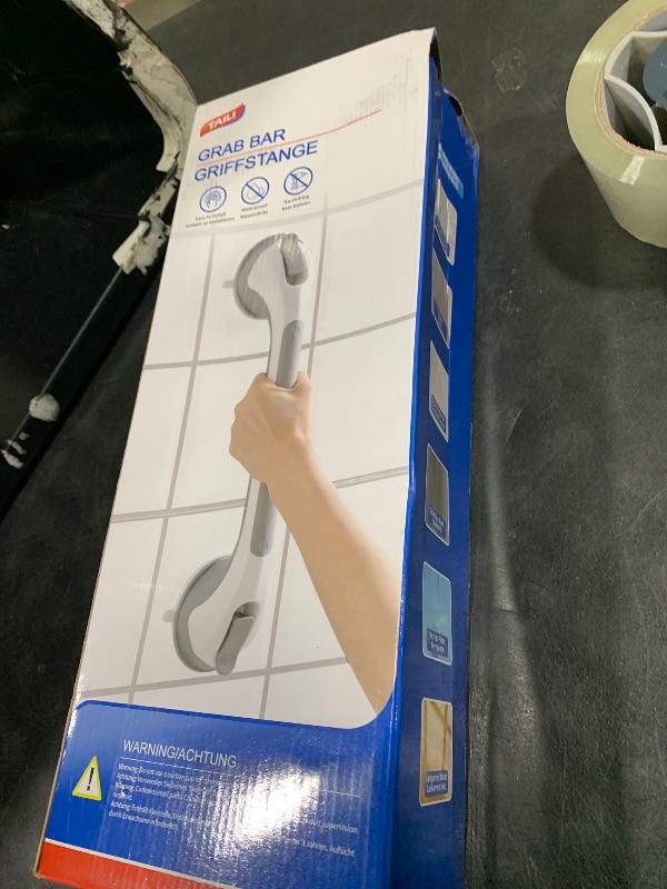 Photo 1 of TAILINK Grab Bars for Bathtubs and Showers 2 Pack Shower Handle, Heavy Duty Suction Grab Bar Bath Handrails for Seniors and Elderly, Bathroom Safety Grip No Drilling Waterproof Removable, Grey