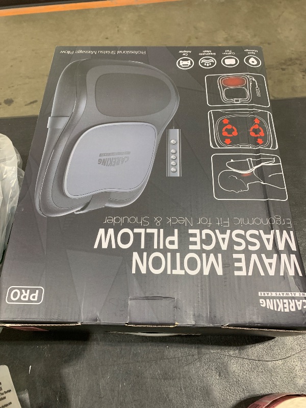 Photo 1 of Up & Down Shiatsu Back Massage with Heat –External Adjustable Cushion Pad, 3D Kneading Massage Pillow for Lower Back, Neck, Shoulder, Leg Pain Relief Deep Tissue for Office, Chair & Home (Black)