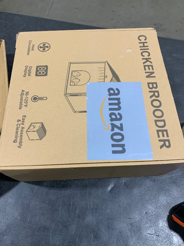 Photo 1 of NyPots Chick Brooder Plate for Chicks Temperature Control & Display, Chicken Brooder Box for Chicks with Thermostat Fan & Light, 6.5Ft 110V Power Cord Brooder Heater 50W Chick Heat Plate 11.4"Lx11.2"W