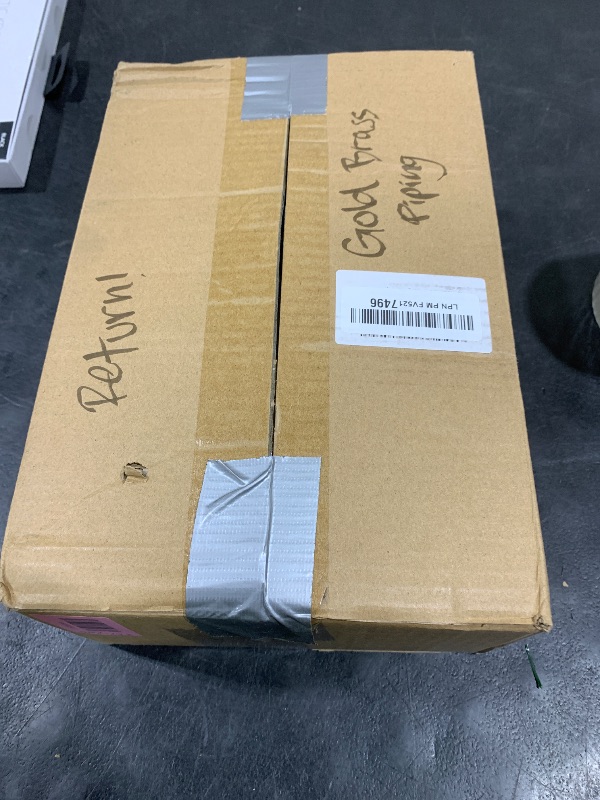 Photo 1 of KDJFIIH Gold Candlestick Holders - Bulk Decorative Metal Candelabra for Taper Candles, Fits 0.8 Inch Diameter, Gold Taper Candle Stands for Wedding, Home, Party Table Decor (Set of 54)