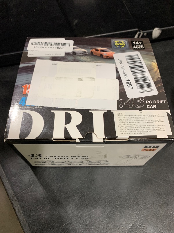 Photo 1 of RC Drift car, 1/43 Mini Rc Drift car with Gyroscope, 2.4GHz Full Proportional Remote control Cars, 4WD High Speed Racing with Lights, Racing Tires, Model Cars Gift for Adults, Kids, Boys, Girls