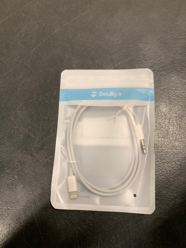 View 2 of (Apple MFi Certified) iPhone AUX Cord,Lightning to 1/8 Inch Audio Cable,3.3ft, Headphone Jack Adapter Male Aux Stereo Audio Cable Compatible for iPhone 14/13/12/11/XR/X/8/7 (White)