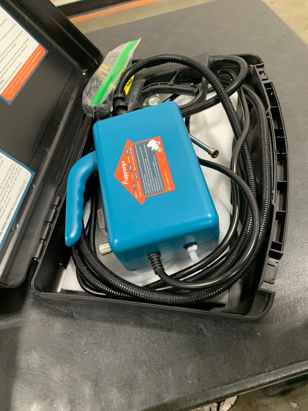 Photo 1 of Hapyvergo High Pressure Steam Cleaner - 1700W Handheld Steamer for Cleaning Grout Tile, Hand Held Portable Steam Pressure Washer for Car Auto 110V