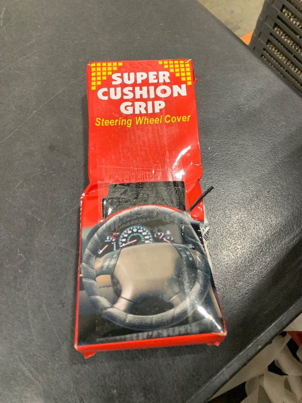 Photo 1 of Black Lace-On Steering Wheel Cover Grip Classic Stretch Accessory Auto Vehicle