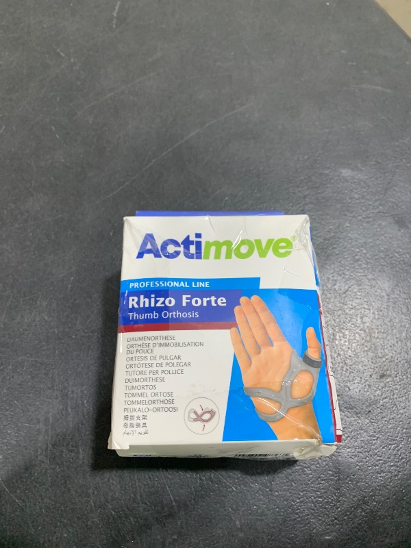 Photo 1 of Actimove Professional Line Rhizo Forte Thumb Orthosis –Thumb Brace for Osteoarthritis, Skier’s Thumb, Rheumatoid Arthritis, Sprains – Patented Design – Right – Grey, Medium