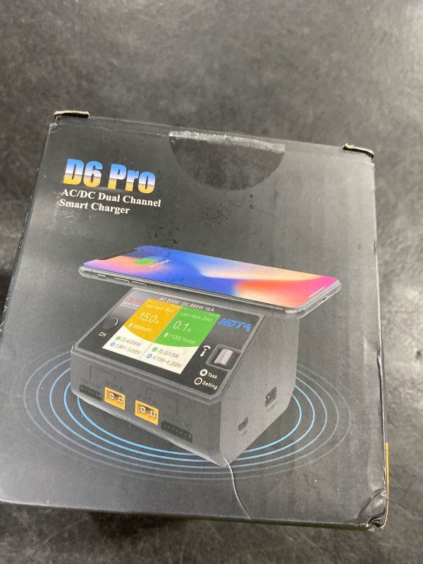 Photo 1 of HOTA D6 Pro RC Battery AC200W DC 325W Dual RC Charger 15A Balance Charger for RC 1S 2S 3S 4S 5S 6S Lipo Batteries LiHv Nicd NiMH Battery Charging RC Car, Boat, FPV Race Drone Parts