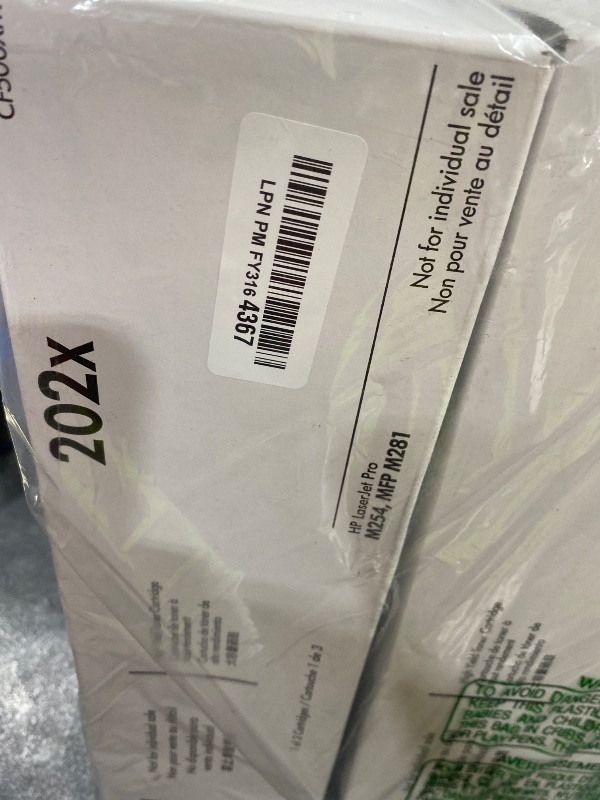 Photo 1 of HP 202X Cyan, Magenta, Yellow High-Yield Toner Cartridge Printers (3-Pack) | Works with Color LaserJet Pro M254, Color LaserJet Pro MFP M281 Series | CF500XM