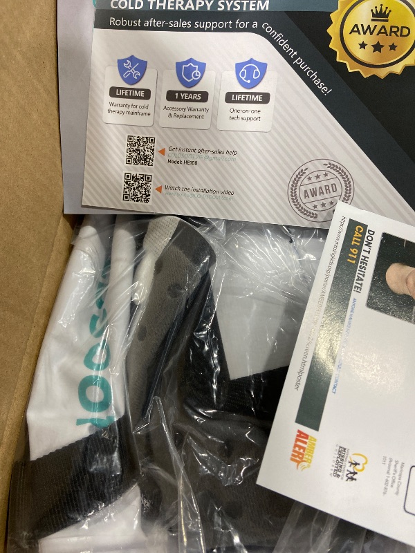 Photo 1 of COLDSOOT Cold Therapy Machine for Shoulder with Programmable Timer, Portable Ice Machine for Shoulder After Surgery, Lightweight Replacement Recovery System, Cryotherapy Pain Relief w/Compression Pad