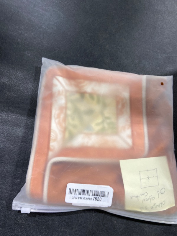 Photo 1 of Livebee Grandmillennial Floral Throw Pillow Covers, Velvet Euro Shams Decorative Orange Throw Pillow 18x18 for Couch Sofa Bed, Orange Bell