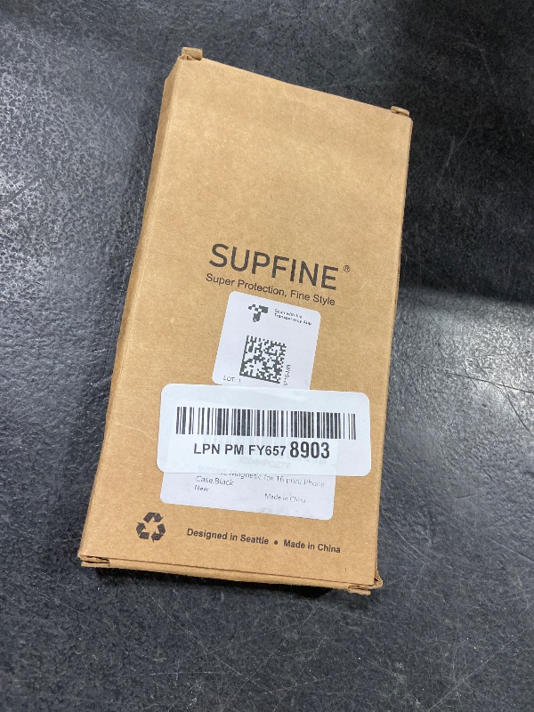 Photo 1 of SUPFINE Magnetic for iPhone 16 Case (Compatible with MagSafe) (Military Grade Drop Protection) Translucent Matte Shockproof with Anti-Fingerprint Phone Cover,Black