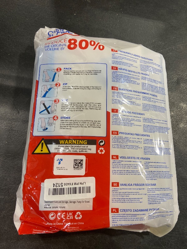 Photo 1 of 10 Pack Medium Vacuum Storage Bags for Comforters, Blankets & Clothes – Vacuum Sealed Compression Bags with Hand Pump – Space Saver Storage Bags for Bedding, Moving, Travel & Organization