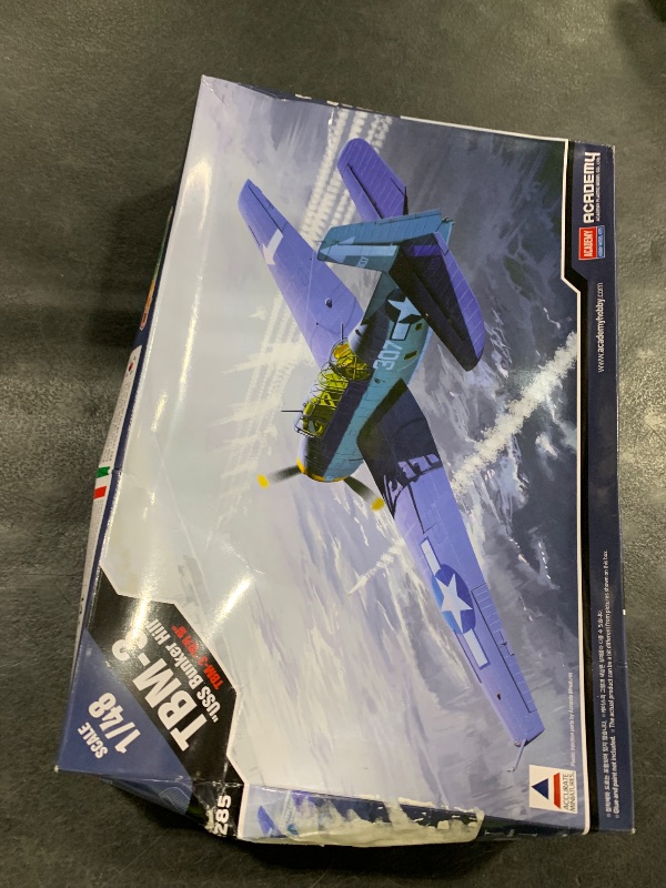 Photo 1 of Academy TBM-3" USS Bunker Hill Airplane Model Building Kit, Navy