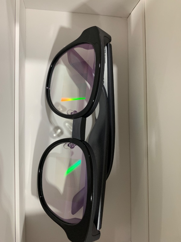 Photo 1 of Smart Glasses with AR Display, Invisible Teleprompter & AI Real-Time Translation in 15 Languages, Bluetooth AI Smartglasses for Speech, Travel, Business Meetings, Smart Sunglasses for Men Women