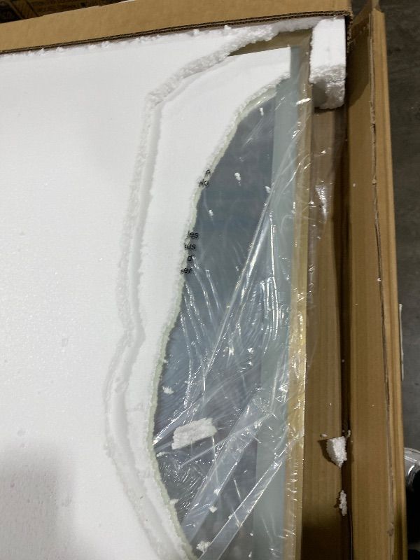 Photo 1 of TokeShimi 60x36 Inch LED Bathroom Vanity Mirror with Front Lights and Backlit Gold Aluminum Rectangle Frame Beveled Edge Tricolors Stepless Dimmable Anti-Fog Memory Function for Modern Decor