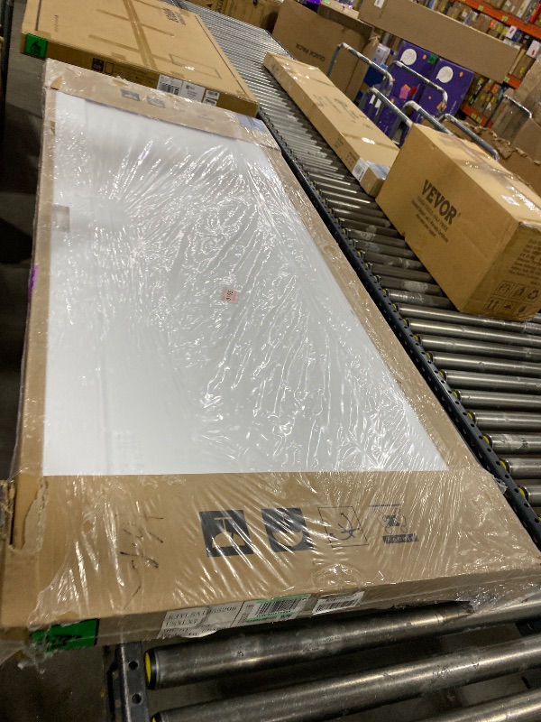 Photo 1 of Bypass Solid Core Sliding Closet Door 60x80, Double Closet Panels with Hardware & Fascia, Interior Sliding Door with Effective Sound Reduction, No Assembly Required Panels