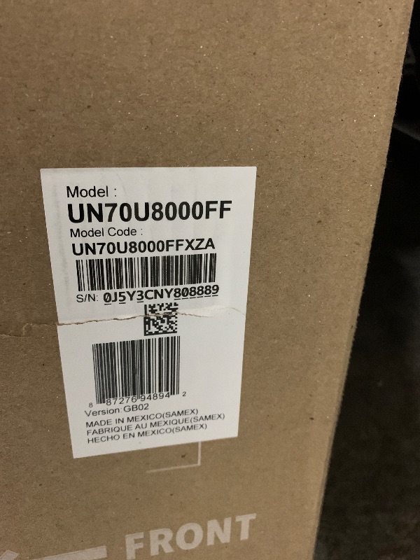Photo 1 of Samsung 70-Inch Class Crystal UHD U8000F 4K Smart TV (2025 Model) Endless Free Content, Crystal Processor 4K, MetalStream Design, Knox Security, Alexa Built-in