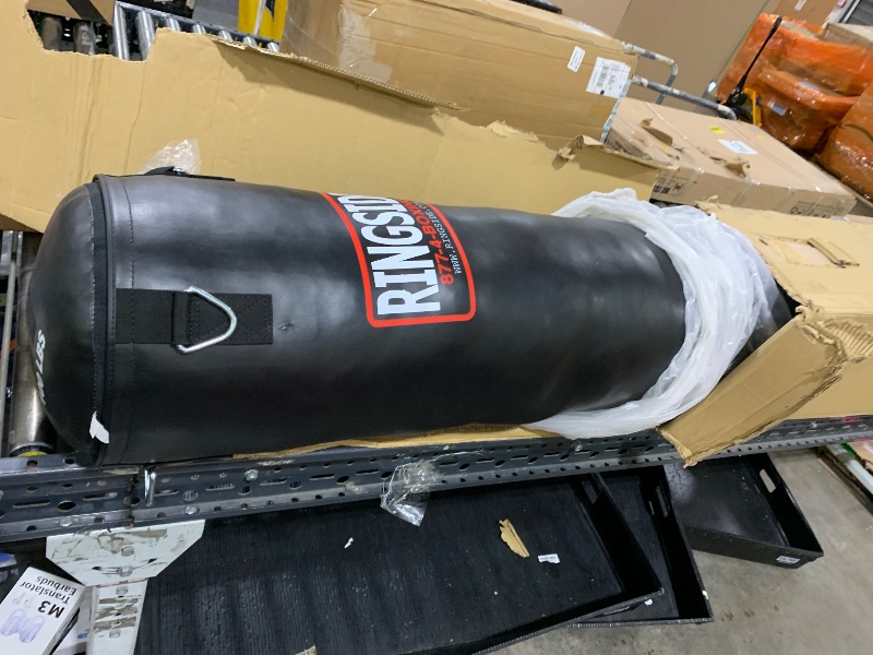 Photo 1 of Ringside 100-Pound Muay Thai Heavy Bag, Sturdy Powerhide Punching Bag for Boxing, MMA, Muay Thai, and Kickboxing Training and Workout, Includes Chain and Swivel, Black, 72" H x 13" Dia.
