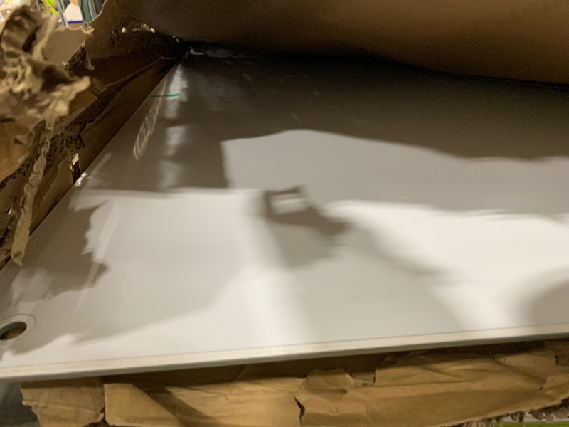 Photo 1 of Lumspax 0.4mm Reinforced Metal Backing Glass White Board for Wall, 96" x 48" Extra Large Magnetic Tempered Glass Dry Erase Board with Frameless Design, 8' x 4' Glass Board for Home, Office, School