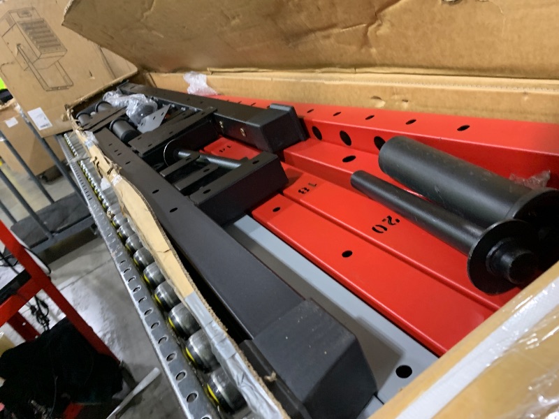 Photo 1 of Roygym Power Cage, 2000LBS Power Rack with Cable Crossover System, All-in-One Squat Rack with Dual Independent Pulley System for Home Gym, Red