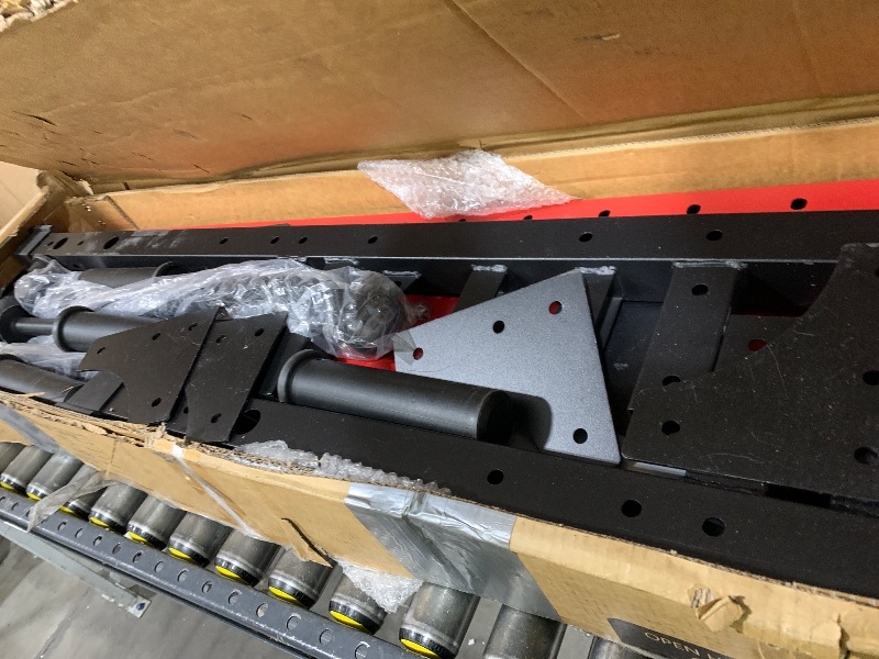 Photo 1 of Roygym Power Cage, 2000LBS Power Rack with Cable Crossover System, All-in-One Squat Rack with Dual Independent Pulley System for Home Gym, Red