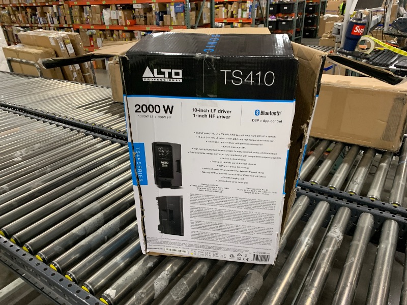 Photo 1 of ALTO TS410 2000W 10" Powered PA Speaker with 3 Channel Mixer, Bluetooth Streaming, Wireless Loudspeaker Linking, DSP App
