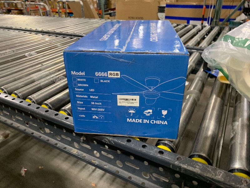 Photo 1 of Surtime Flush Mount RGB Ceiling Fans with Lights-36 Low Profile Ceiling Fan with Light and Remote/APP Control,DC Reversible,LED Dimmable Blakc Ceiling Fans for Bedroom,Indoor/Outdoor Patio Use