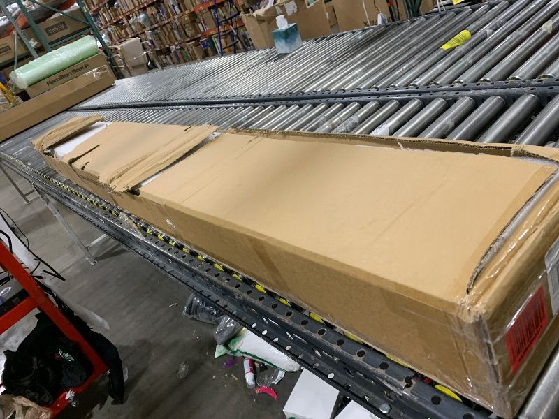 Photo 1 of LARWORKS WPC Slat Wall Panels 8 Pack 96" x 8.2", Waterproof Fluted Wall Paneling, Accent 3D Wall Panel for Wall Decor, Bathroom, Bedroom, Office - Widen High Grille Oak (Cover Approx.44 sq.ft)