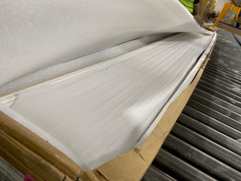 Photo 1 of LARWORKS WPC Slat Wall Panels 8 Pack 96" x 8.2", Waterproof Fluted Wall Paneling, Accent 3D Wall Panel for Wall Decor, Bathroom, Bedroom, Office - Widen High Grille Oak (Cover Approx.44 sq.ft)