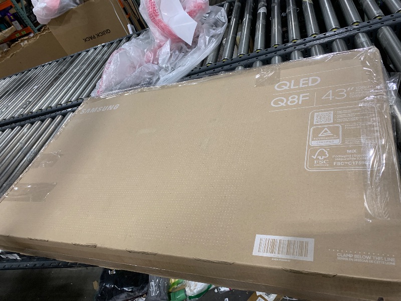 Photo 1 of Samsung 43-Inch Class QLED Q8F 4K UHD Smart TV (2025 Model) Q4 AI Processor, 100% Color Volume with Quantum Dot, AirSlim Design, Endless Free Content, Samsung Vision AI, Alexa Built-in