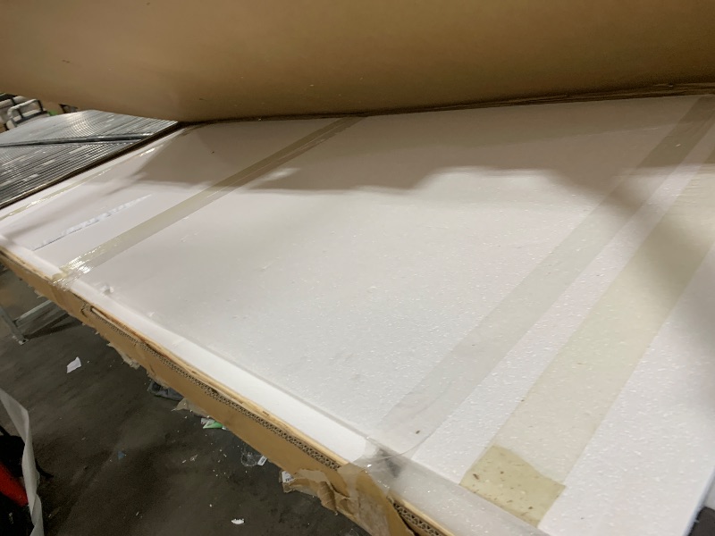 Photo 1 of Sliding Pocket Door 30" x 80", 5-Panel Frosted Glass Panel with Soft Close Pocket Door Frame Kit, Interior & Closet Pre-Assembled Door Slab, White Primed