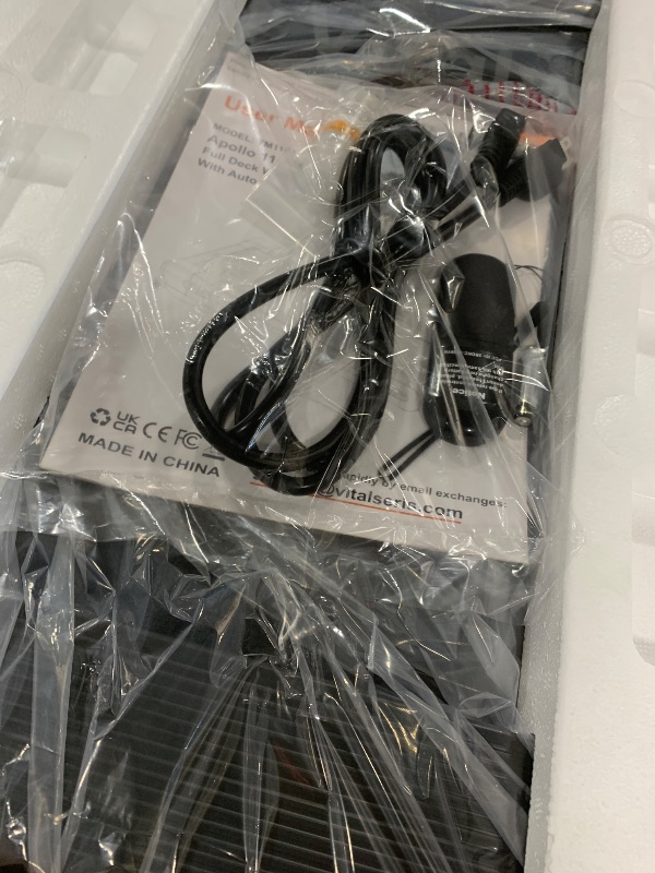 Photo 1 of Walking Pad Treadmill with Incline, Full Deck, Auto Incline 12%-20%, 400/350lbs Capacity, Vitalwalk Compact Under Desk Treadmills for Home Office, 3.0HP Brushless, Vertical Store, Apollo 11 Max