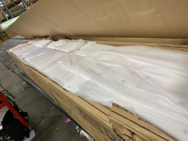 Photo 1 of Max & Lily Bunk Bed Twin Over Full Size with Ladder, Solid Wood Platform Bed Frame with Ladder for Kids, 14" Safety Guardrails, Easy Assembly, No Box Spring Needed, White