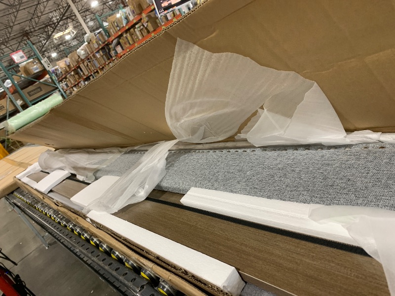 Photo 1 of Twin Size Daybed with Storage Drawers and 2-Tier Shelf, USB/Type-C Ports, Modern Linen Upholstered Day Bed Frame
