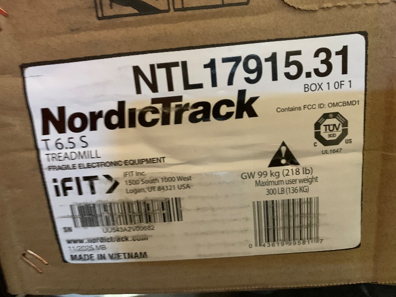 Photo 1 of NordicTrack T 6.5 S; Treadmill for Running and Walking with 5” Display and SpaceSaver Design