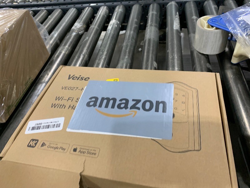 Photo 1 of Veise VE027-H Built-in Wi-Fi Fingerprint Smart Deadbolt Lock with Handleset, App Remote & Voice Control, Keyless Entry Front Door Lock Set, Touchscreen Keypad, Auto-Lock, Easy Setup, Satin Nickel