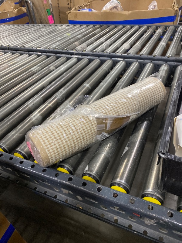 Photo 1 of MontVoo Bathroom Runner Rugs,Chenille Absorbent Bath Mat Runner Quick Dry Rubber Backed Bath Runners Non Slip Washable Long Bathroom Rugs,Ultra Thin Bath Rugs Fit Under Door,17"x59",Beige