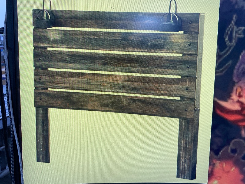 Photo 1 of Modern Panel Wood Headboard, KING, Espresso