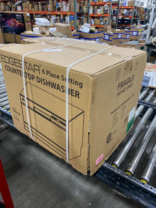 Photo 1 of Edgestar DWP62SV 22" Wide 6 Place Setting Countertop Dishwasher in BLACK 