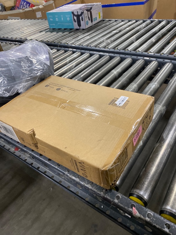 Photo 1 of VIVO Dual Monitor Desk Stand Free-Standing LCD Mount, Holds in Stacked Vertical Position 2 Ultrawide Screens up to 34 inches, Black, STAND-V002L