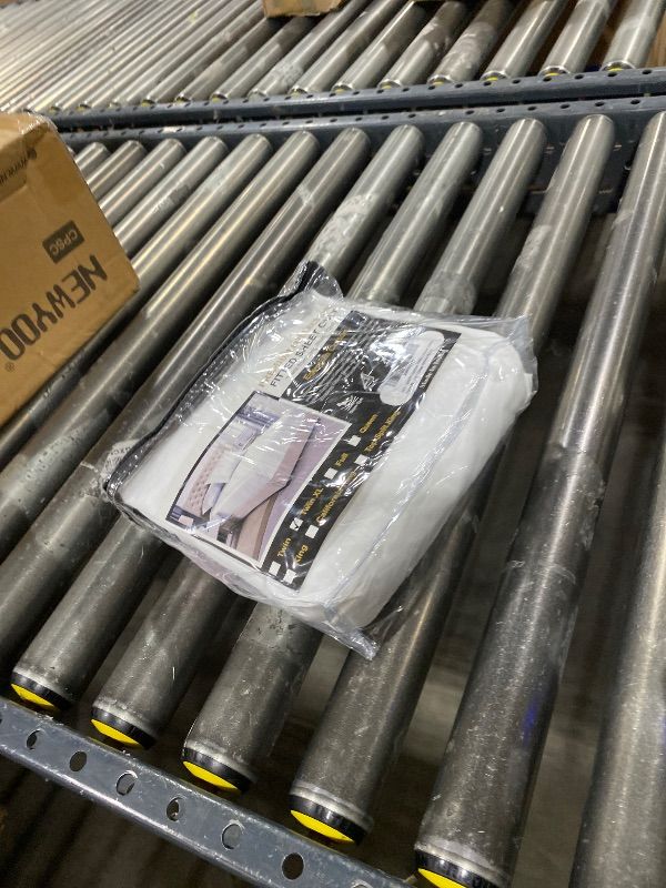 Photo 1 of 100% Organic Cotton Fitted Sheet - Percale Weave - Super Soft Deep Pocket Bottom Sheets - White Elastic Sheet Twin XL Size - Twin XL Fitted Sheets Only - (39"x80"+15", White)