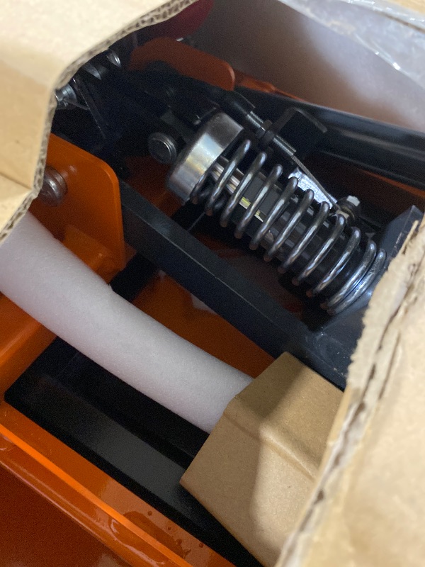 Photo 1 of Hydraulic Lift Table Cart, 1100 LBS Capacity 28.5 in Lifting Height, Manual Single Scissor Lift Table with Locking Wheels and Non-Slip Pad, Hydraulic Scissor Cart for Material Handling