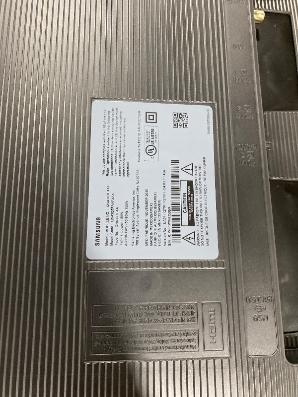 Photo 1 of Samsung 43-Inch Class QLED Q7F Series Samsung Vision AI Smart TV (2025 Model, 43Q7F) Quantum HDR, Object Tracking Sound Lite, Q4 AI Gen1 Processor, 4K upscaling, Gaming Hub, Alexa Built-in