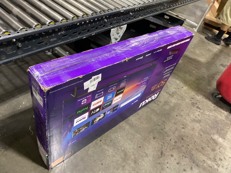 Photo 1 of Roku Smart TV – 50-Inch Select Series, 4K HDR TV – RokuTV with Enhanced Voice Remote – Flat Screen LED Television with Wi-Fi for Streaming Live Local News, Sports, Family Entertainment