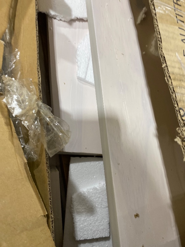 Photo 1 of Kitchen Breakfast Nook Table Set - Solid Wood Corner Bench Dining Set for 4-6 People, L Shaped Bench for Dinner Room, Space Saving Kitchen Booth Seating with Table for Small Space, Pure White