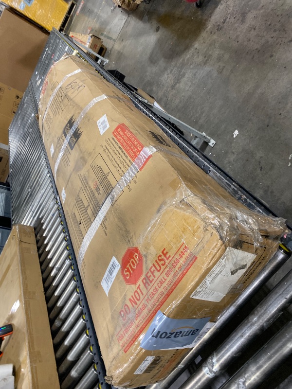 Photo 1 of Backyard Discovery Buckley Hill Cedar Wood Swing Set with Wave Slide, Play Deck, Rock Wall Ladder, Belt Swings, Chalkboard, Canopy Roof, Outdoor Playset