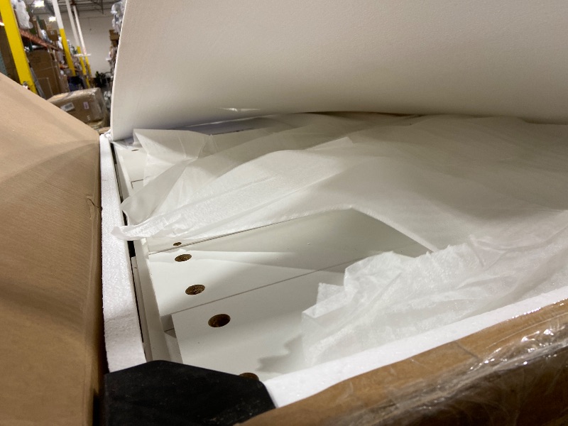 Photo 1 of BROKEN MIRRIOR ----------------------------------------------------------------------------------------LIVELYGLOW Vanity Desk with Smart LED Lighted Mirror, Built-in Power Outlet, Large Storage Drawer, Modern Minimalist Makeup Dressing Table for Bedroom,W