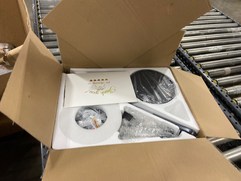 Photo 1 of Dolavast Ceiling Fans with Lights, 52 inch Low Profile Ceiling Fan with Light and Remote Control, Flush Mount, Reversible, 3CCT, Dimmable LED, Noiseless, Black Ceiling Fan for Bedroom, Living Room