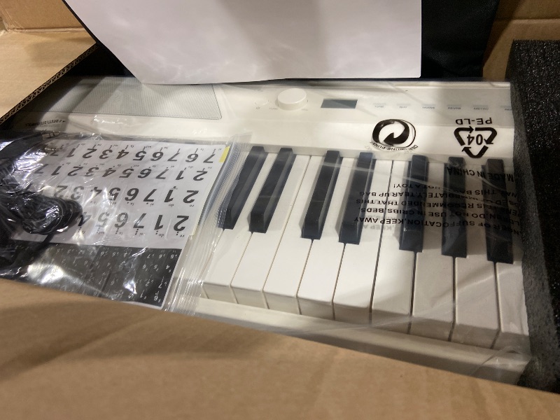 Photo 1 of TERENCE V50 Portable 88 Key Weighted Keyboard,Upgraded Foldable Keyboard Piano 88 Keys with 2*15W Speakers,Touch-Sensitive Panel,Video&Audio Recording,MIDI,Pedal Support for Beginners&Advancer(White)