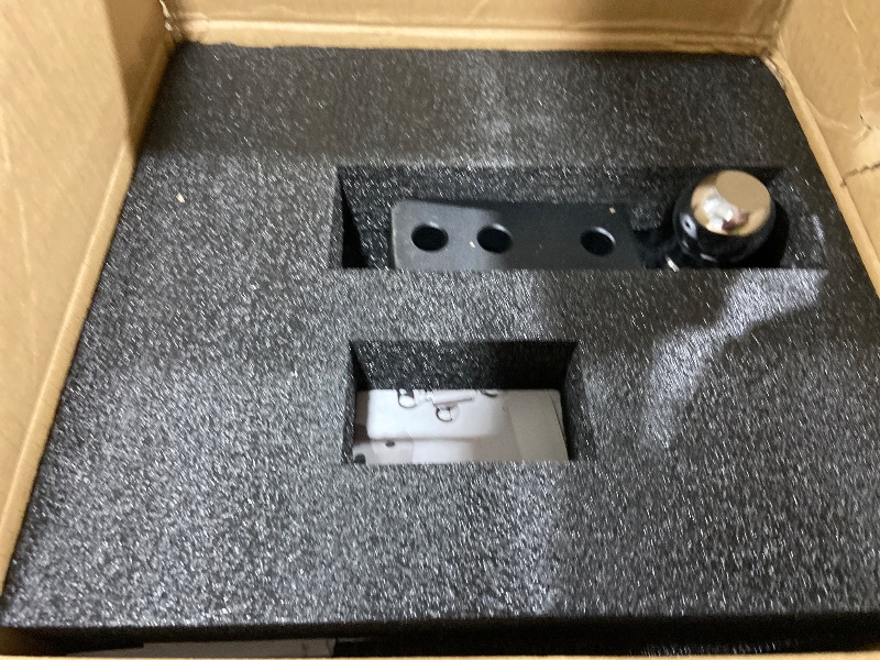 Photo 1 of Kingfun Adjustable Trailer Hitch - Fits 2 Inch Receiver, Tri-Ball (1-7/8" X 2" X 2-5/16") 6-Inch Rise/Drop Hitch, 12500 Lbs Gtw Heavy Duty Aluminum Truck Tow Hitch with Anti-Theft Pins (Black)