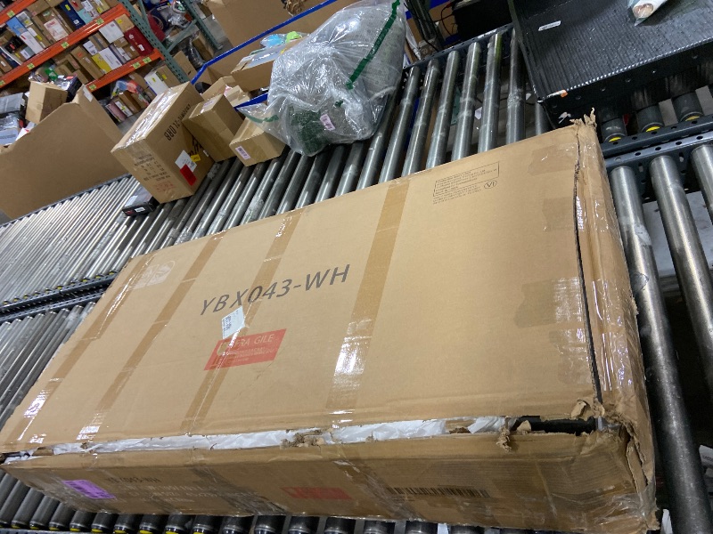 Photo 1 of NUNU LAB Makeup Vanity Desk with Mirror and Lights, White Dressing Table with Charging Station, Makeup Vanity with RGB Cabinets and 7 Drawers RGB Cabinets, 3 LED Light Modes (043 White)